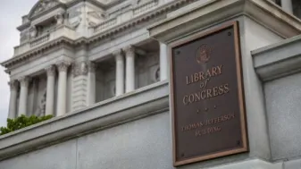 Photo of exterior of Library of Congress.